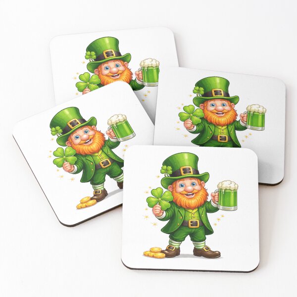 Item preview, Lucky Leprechaun Beer – Funny St. Patrick's Day Gnome designed and sold by PunchDrop.
