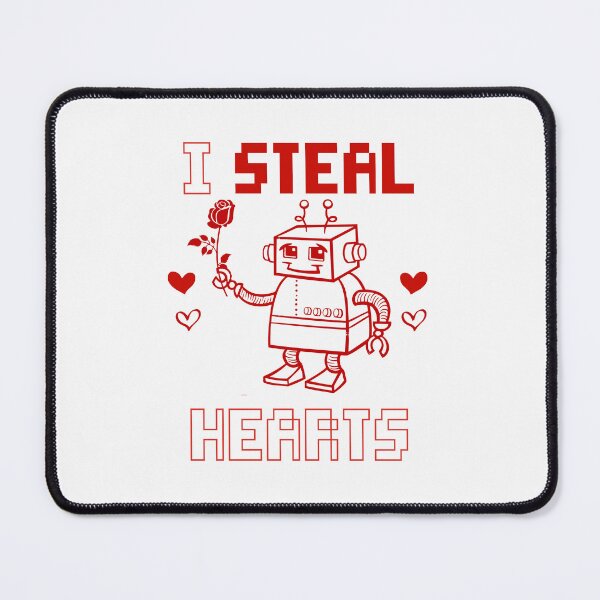 Item preview, I Steal Hearts Robot Valentine's designed and sold by GrumpySableye.