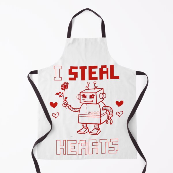 Item preview, I Steal Hearts Robot Valentine's designed and sold by GrumpySableye.