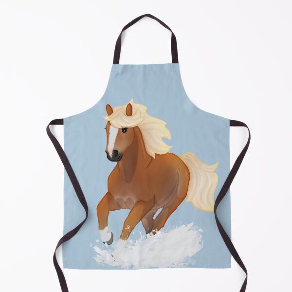 Item preview, Haflinger in snow - Cartoon horse illustration  designed and sold by Art By Drina.