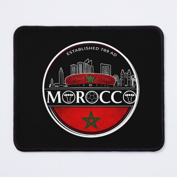 Item preview, AFCON 2025 Morocco  Atlas Lions Football Emblem  Skyline Stadium designed and sold by InPrintedWord.