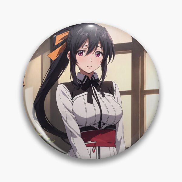 Item preview, Akeno Himejima High School DxD Fan Art – Elegant Anime Girl Portrait designed and sold by iloveanimechibi.