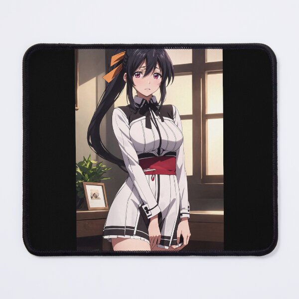 Item preview, Akeno Himejima High School DxD Fan Art – Elegant Anime Girl Portrait designed and sold by iloveanimechibi.