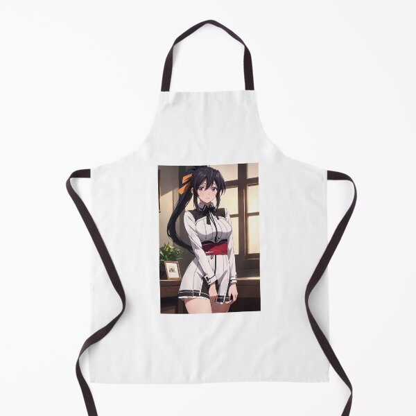 Item preview, Akeno Himejima High School DxD Fan Art – Elegant Anime Girl Portrait designed and sold by iloveanimechibi.
