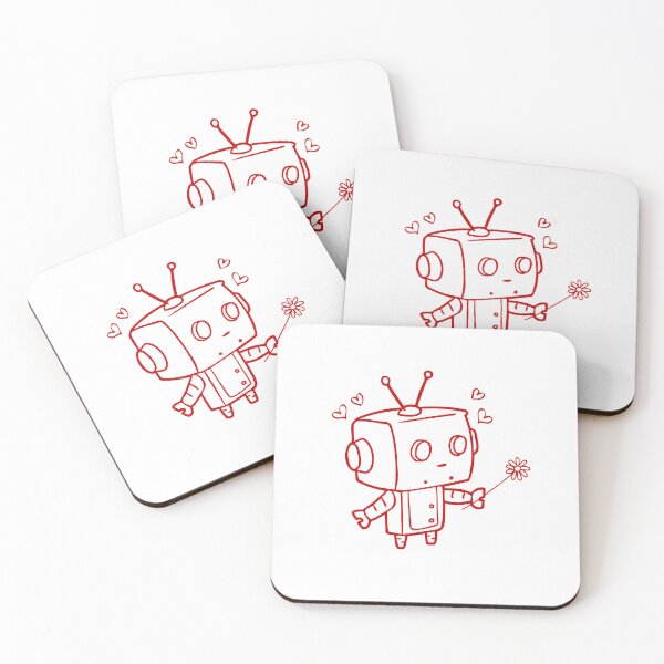 Item preview, Robot Love Robot Valentine's Day designed and sold by GrumpySableye.
