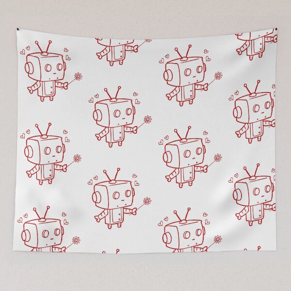 Item preview, Robot Love Robot Valentine's Day designed and sold by GrumpySableye.