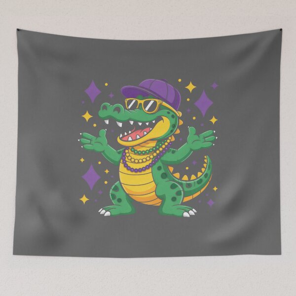 Artikelvorschau, Mardi Gras Alligator New Orleans Partys entworfen und verkauft von KristineLi.