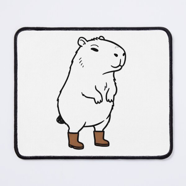 Item preview, Chill Capybara in Brown Boots Kawaii Animal designed and sold by bas19101.