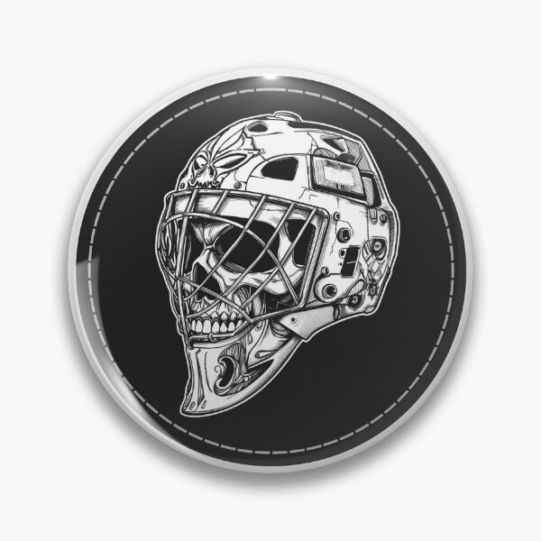Item preview, Skull in Hockey Goalie Helmet Sticker  designed and sold by colorleafz.