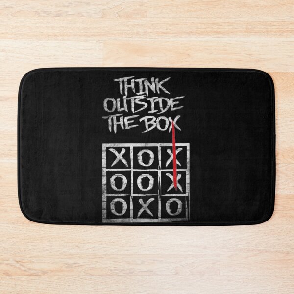 Item preview, Think Outside The Box" - Modern Minimalist Typography Art - Creativity & Innovation Quote designed and sold by The Rare Label.