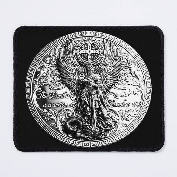Item preview, The Lord Is A Warrior; Archangel Michael; designed and sold by StickerApe.