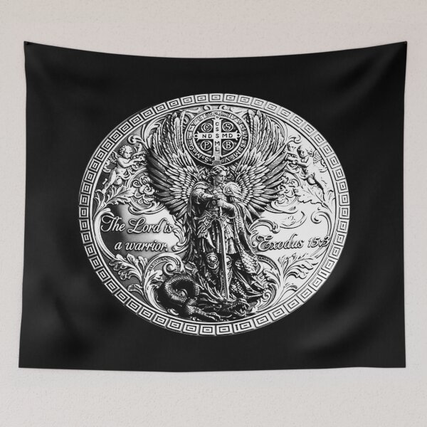 Item preview, The Lord Is A Warrior;  Archangel Michael;  designed and sold by StickerApe.
