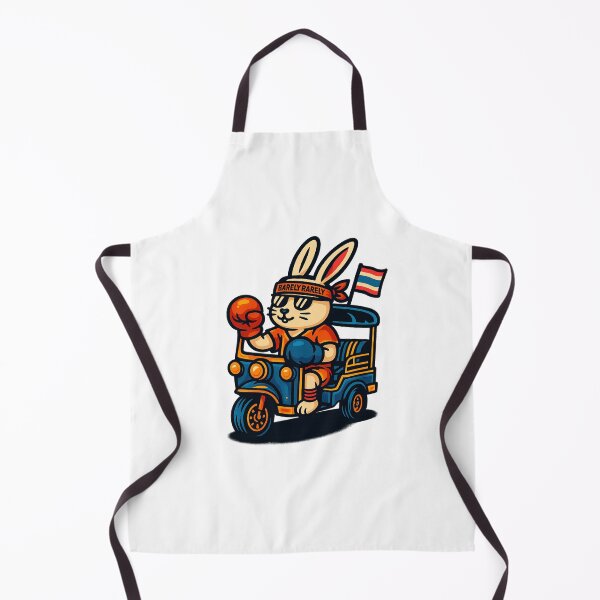 Item preview, Muay Thai Bunny Tuk Tuk Rider designed and sold by barelyrarelyco.