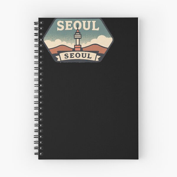 Item preview, Seoul Namsan Tower Retro Hexagon Patch – Vintage Pastel Vibe designed and sold by Cosmopolis.