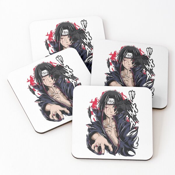 Item preview, Uchiha Itachi - Crimson Crow Ninja – Dark Anime Genjutsu Art designed and sold by Dyan4.