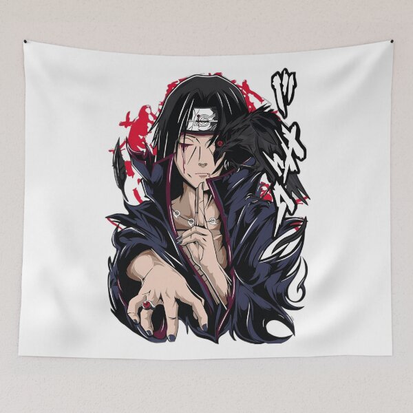 Item preview, Uchiha Itachi - Crimson Crow Ninja – Dark Anime Genjutsu Art designed and sold by Dyan4.