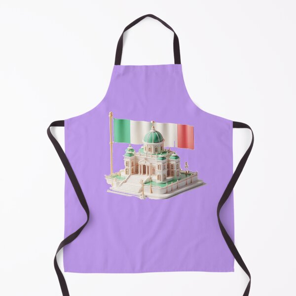 Item preview, Cute 3D Royal Palace Label – Italy Flag Minimal Art, designed and sold by PaintMeWorld.