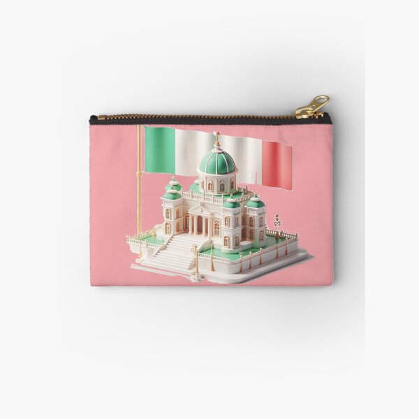 Item preview, Cute 3D Royal Palace Label – Italy Flag Minimal Art,  designed and sold by PaintMeWorld.