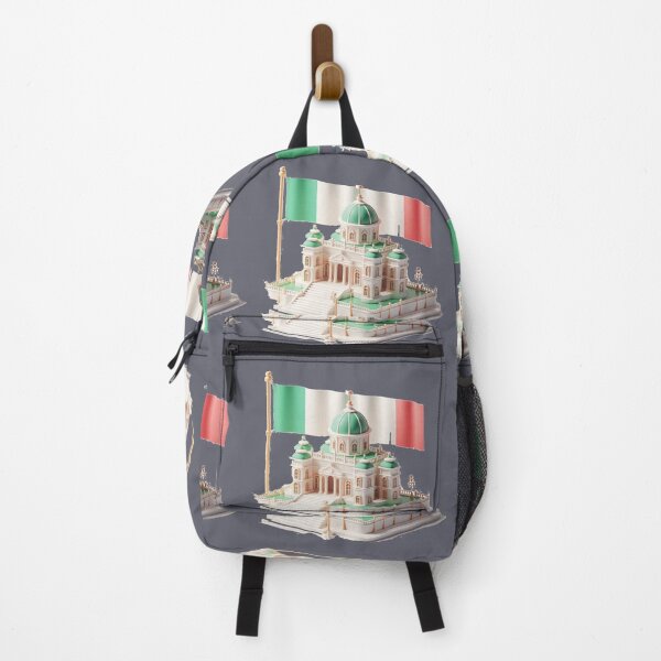 Item preview, Cute 3D Royal Palace Label – Italy Flag Minimal Art, designed and sold by PaintMeWorld.