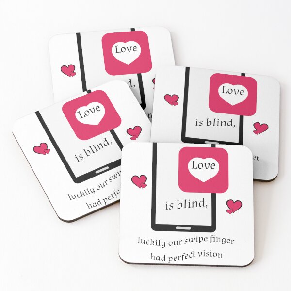 Item preview, Valentine - Love is blind luckily our swipe finger had perfect vision designed and sold by MFOriginals.
