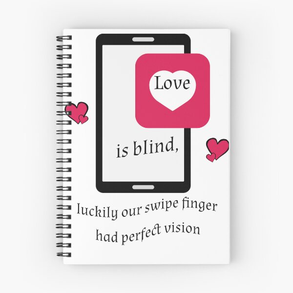 Item preview, Valentine - Love is blind luckily our swipe finger had perfect vision designed and sold by MFOriginals.