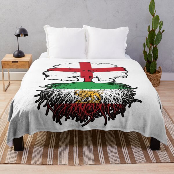 Item preview, English Grown, Iranian Roots – Lion and Sun Heritage Design designed and sold by FlagX.