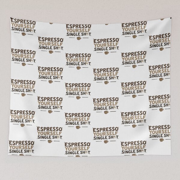 Item preview, Espresso Yourself- Single Shot | Valentine Coffee Humor Shirt designed and sold by PixelGrafiks.