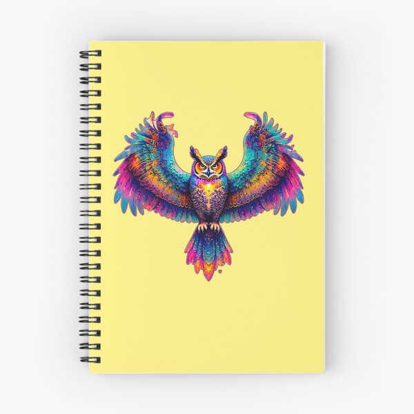 Item preview, Owl Rainbow Fire – Cosmic Guardian designed and sold by Neer arts.