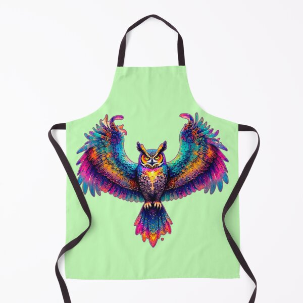Item preview, Owl Rainbow Fire – Cosmic Guardian designed and sold by Neer arts.