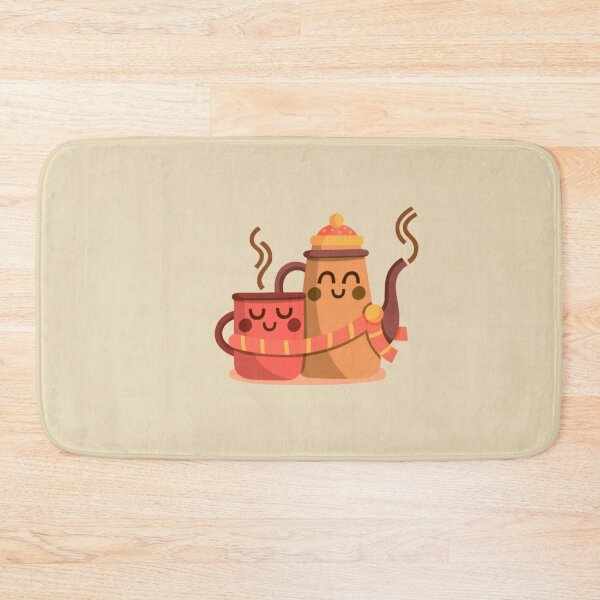 Item preview,  Cute Cartoon Coffee Pot and Cup Hugging with Love designed and sold by nada-art.
