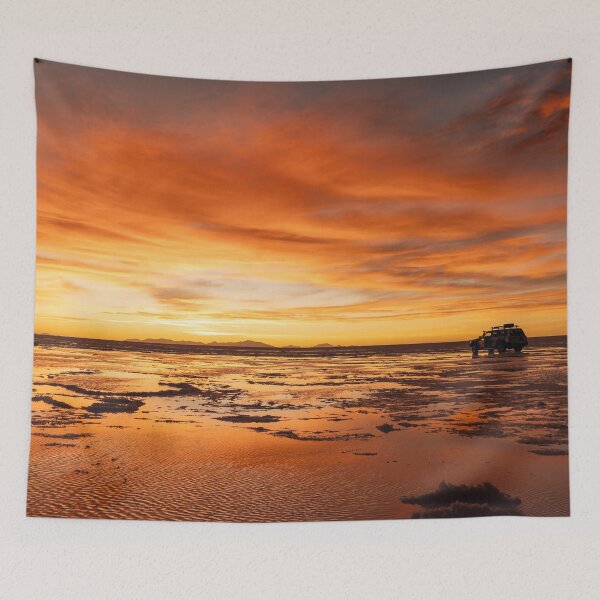 Item preview, Fiery Sky in the Salt Flats designed and sold by Julie Navitka.