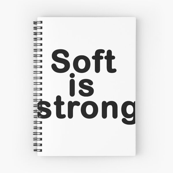 Item preview, Soft Is Strong – Black Text Minimal Typography Quote designed and sold by ColorNestStudio.