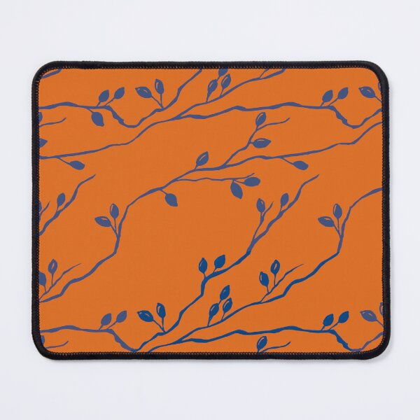 Item preview, Blue rosehip on an orange background designed and sold by CatandColours.
