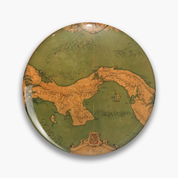 Item preview, Vintage Map of Panama, Castilla del Oro  designed and sold by PetsArt.