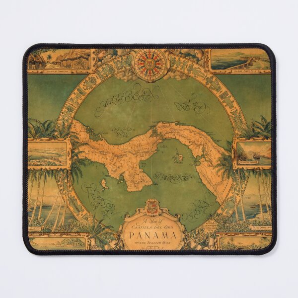 Item preview, Vintage Map of Panama, Castilla del Oro  designed and sold by PetsArt.
