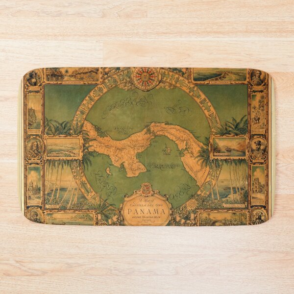 Item preview, Vintage Map of Panama, Castilla del Oro  designed and sold by PetsArt.