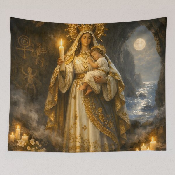 Item preview, Virgin of Candelaria – Lady of Light and Protection designed and sold by SoniaSarkali.