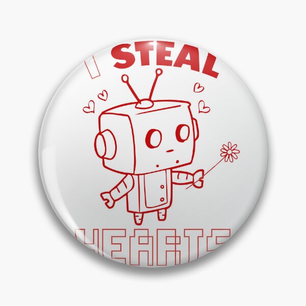 Item preview, I Steal Hearts Robot Valentine's Day designed and sold by GrumpySableye.