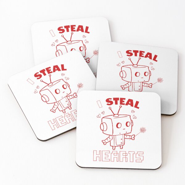 Item preview, I Steal Hearts Robot Valentine's Day designed and sold by GrumpySableye.