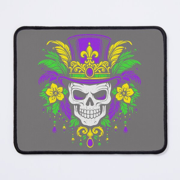 Artikelvorschau, Männer beim Mardi Gras Totenkopf Karneval Festival Narrenperlen Parade entworfen und verkauft von KristineLi.