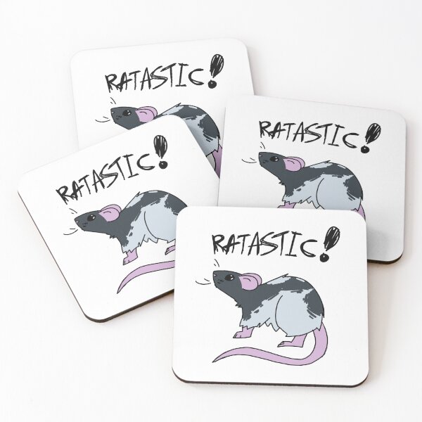 Item preview, RATASTIC! Black and White Rat designed and sold by RennyBeanz.