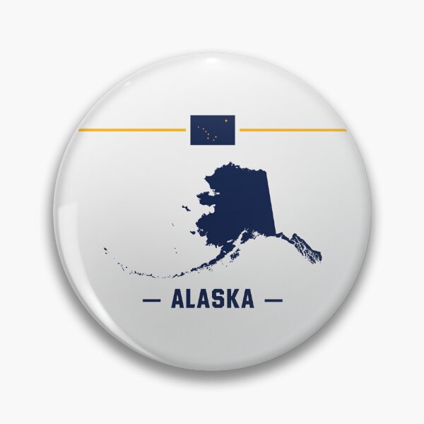 Item preview, Alaska State Pride - Minimalist Map and Flag Design designed and sold by mashmosh.