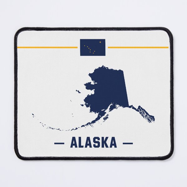Item preview, Alaska State Pride - Minimalist Map and Flag Design designed and sold by mashmosh.