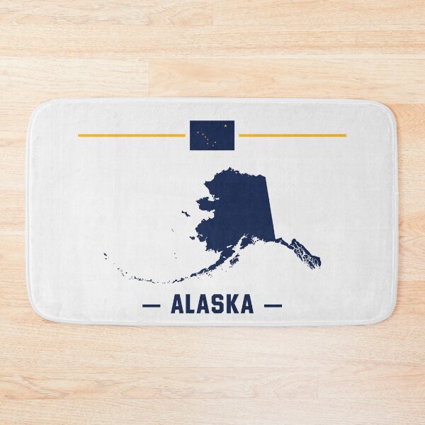 Item preview, Alaska State Pride - Minimalist Map and Flag Design designed and sold by mashmosh.