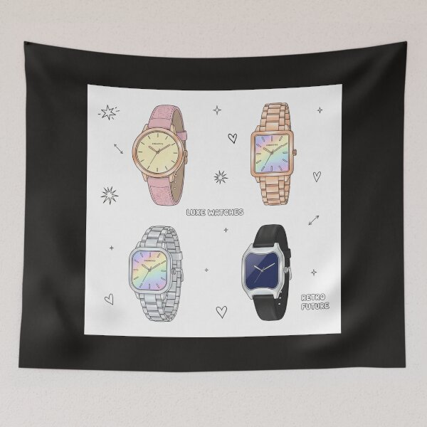 Item preview, watch design trends blend vintage shapes with modern designed and sold by VikrantCreative.