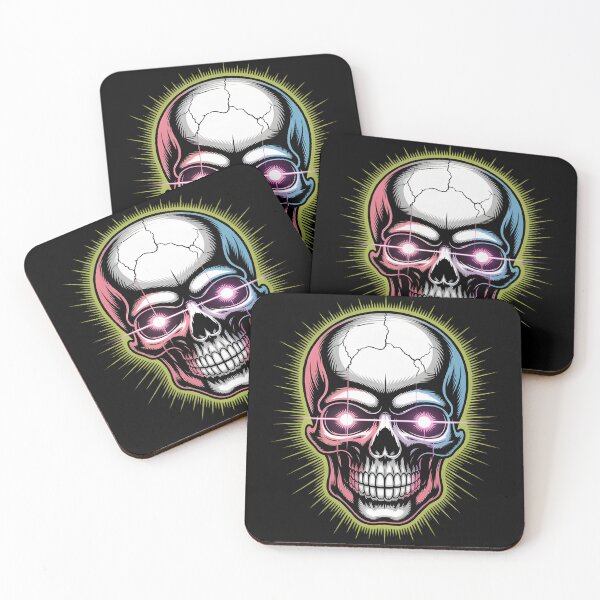 Item preview, Neon Laser Skull – Cyberpunk Streetwear Graffiti Design designed and sold by GraphGUY.