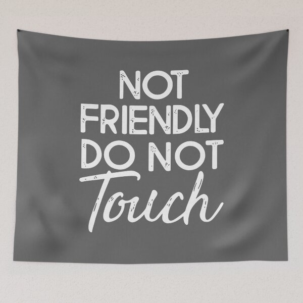 Item preview, Not Friendly Do Not Touch Funny Sarcastic Women Men  designed and sold by KristineLi.