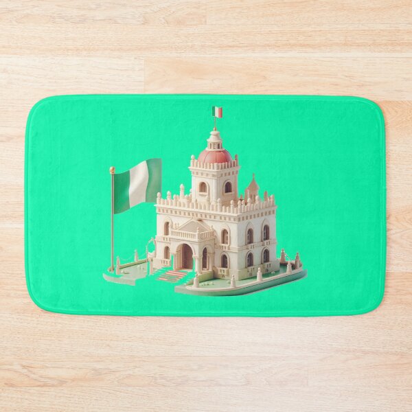 Item preview, Cute 3D Royal Palace Label – Italy Flag Minimal Art,  designed and sold by PaintMeWorld.