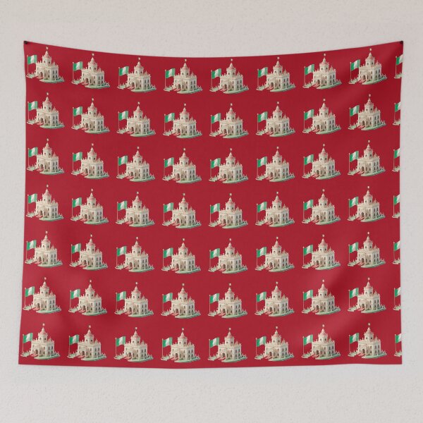 Item preview, Cute 3D Royal Palace Label – Italy Flag Minimal Art,  designed and sold by PaintMeWorld.