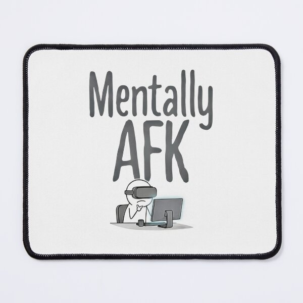 Item preview, Mentally AFK – Funny Gaming Humor Shirt designed and sold by WearContext.